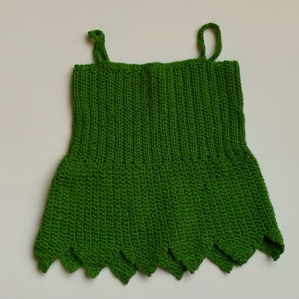 Stunning Vintage 90s Green Knitted Top/Dress